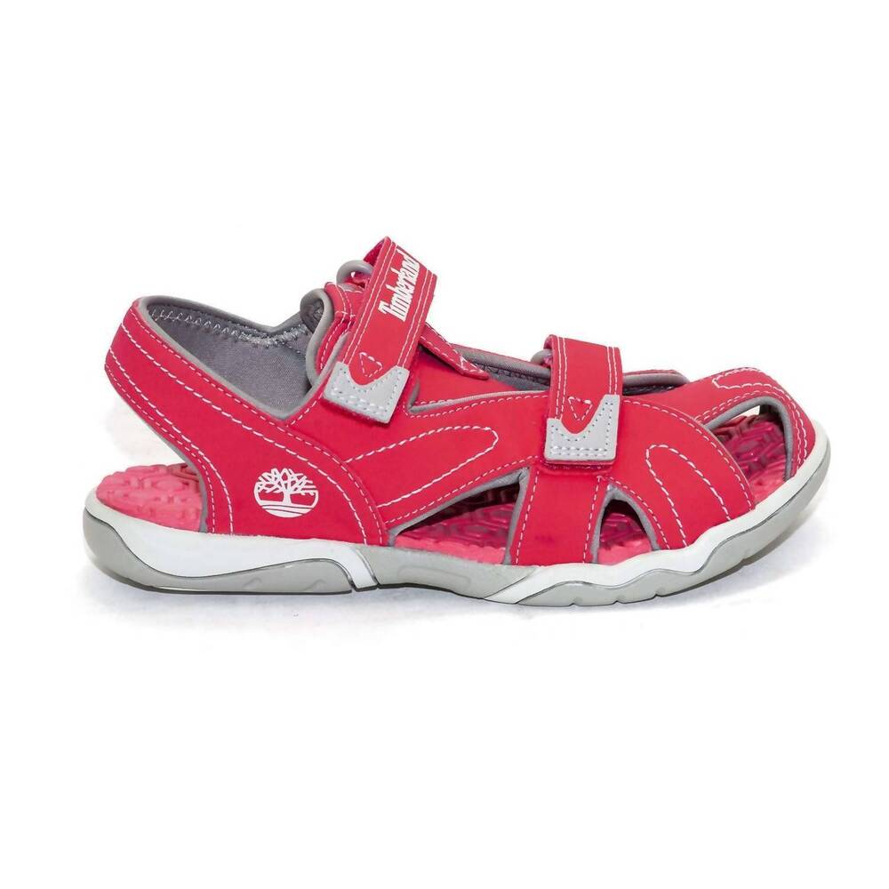 NEW TIMBERLAND girl's adventure seeker closed toe dress sandal in dark pink